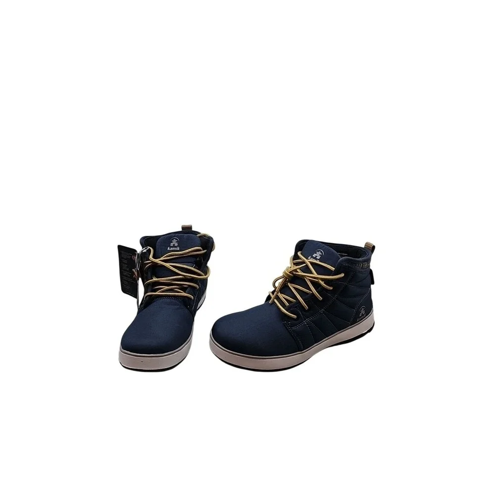 NEW Kamik‎ Spencern Mens 8 Winter Boots -30C Blue Waterproof Insulated Vibram